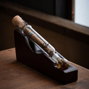 Infuseur à cigare haut de gamme avec hygromètre- Infusio Axis - [] - Infuseur cigare - Cadeau, Noël, Anniversaire, Original, Fête des pères, fête des mères - Atelier Atypique