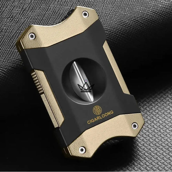 Coupe-cigare en V 2 en 1 avec repose-cigare, coffret cadeau — AZZURRO ORIGINAL – 3/15