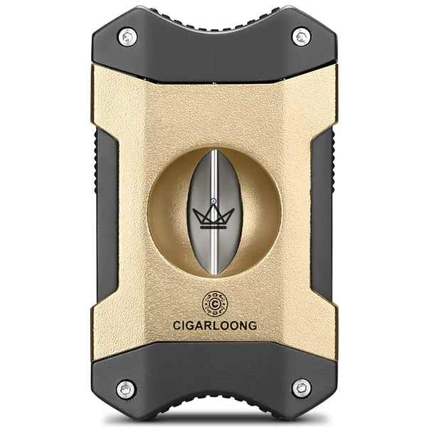 Coupe-cigare en V 2 en 1 avec repose-cigare, coffret cadeau — AZZURRO ORIGINAL – 7/15