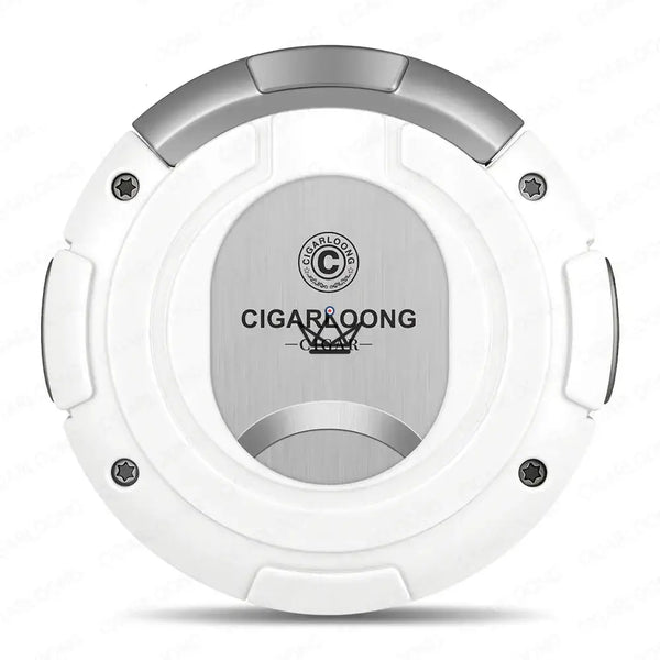 Coupe-cigare rond 2 en 1 coupe droite et coupe en V, coffret cadeau — KUKLOS ORIGINAL, Blanc