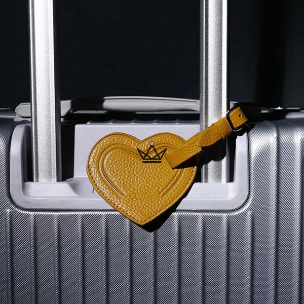 Étiquette Bagage Cuir personnalisable – Voyageur Crest - [] - etiquette personnalisable - Cadeau, Noël, Anniversaire, Original, Fête des pères, fête des mères - Atelier Atypique