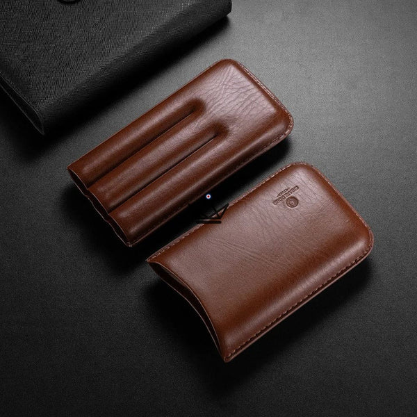 Etui à cigare de voyage cuir - STORM - [] - Etui à cigare - Cadeau, Noël, Anniversaire, Original, Fête des pères, fête des mères - Atelier Atypique