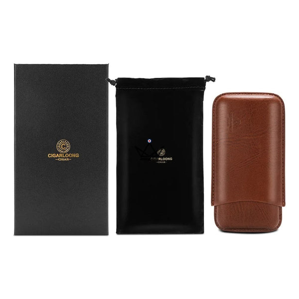Etui à cigare de voyage cuir - STORM - [] - Etui à cigare - Cadeau, Noël, Anniversaire, Original, Fête des pères, fête des mères - Atelier Atypique