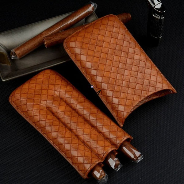 Etui à cigare cuir - GRID Optimus - [] - Etui à cigare - Cadeau, Noël, Anniversaire, Original, Fête des pères, fête des mères - Atelier Atypique