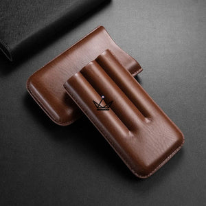 Etui à cigare de voyage cuir - STORM - [] - Etui à cigare - Cadeau, Noël, Anniversaire, Original, Fête des pères, fête des mères - Atelier Atypique