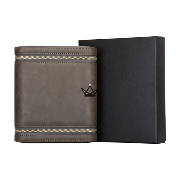 Etui de voyage cuir ZIPY - 6 cigares - [] - Etui à cigare - Cadeau, Noël, Anniversaire, Original, Fête des pères, fête des mères - Atelier Atypique