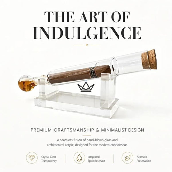 Infuseur à Cigare Tube Verre Soufflé Spiritueux - INFUSIO RITUAL
