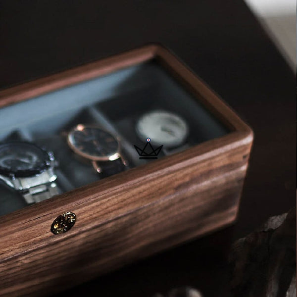 Coffret de rangement pour montre de luxe - Custodia Temporum -  - Remontoirs - Cadeau, Noël, Anniversaire, Original - Atelier Atypique