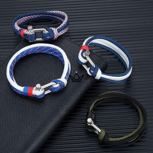 bracelet HADOCK maille cordon marin