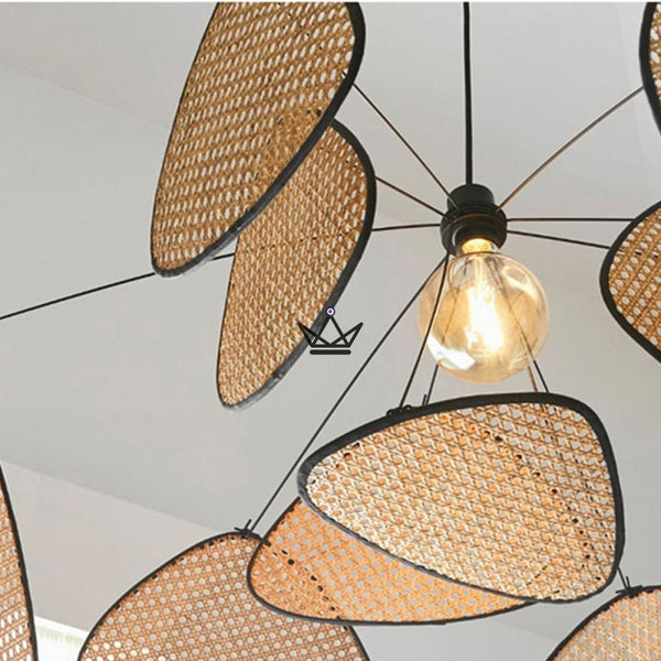 Lustre suspension Luminaire - Screen Rotin -  - luminaire - Cadeau, Noël, Anniversaire, Original - Atelier Atypique