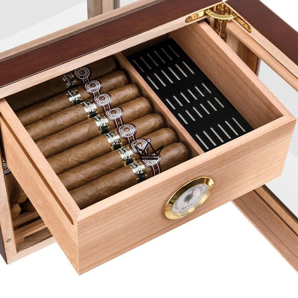 Cave à Cigare - CRYSTAL CUBE ultra luxe en verre classe original tiroir intérieur