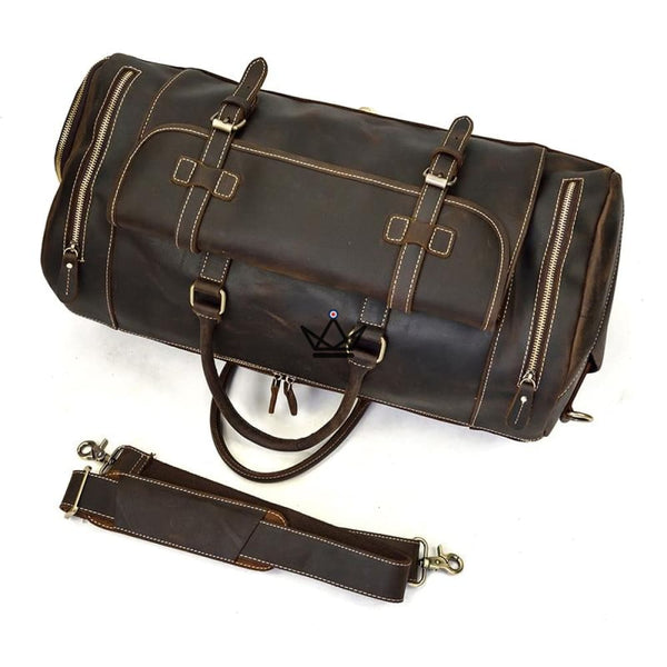 Sac de voyage en cuir vintage - HORSE - Atelier Atypique