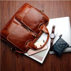 Sacoche en cuir vintage - Le NINO - Atelier Atypique
